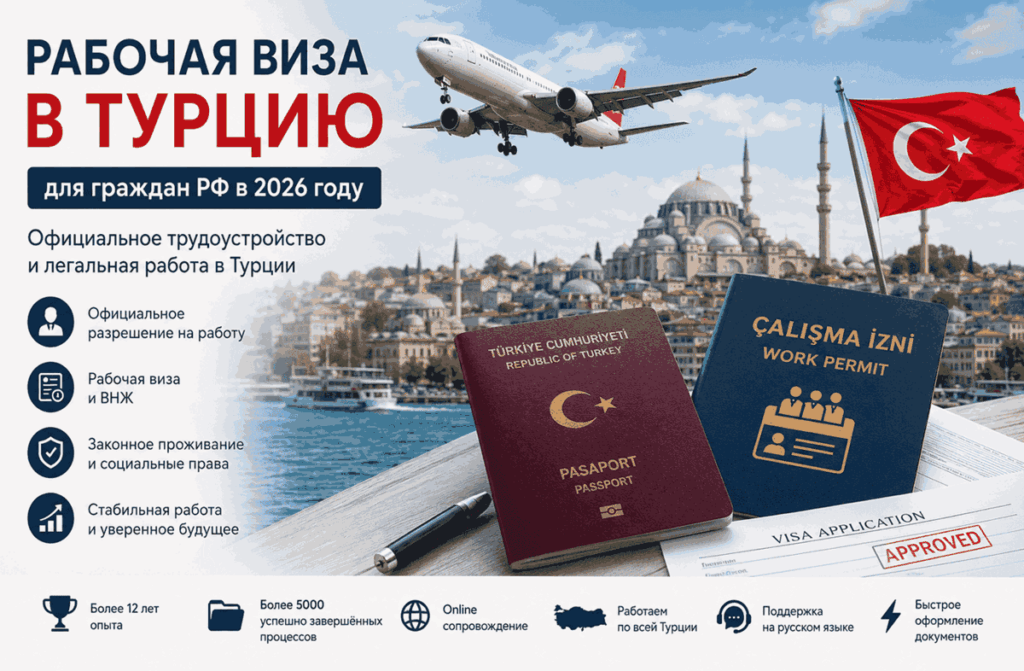 Рабочая виза в Турцию для граждан РФ