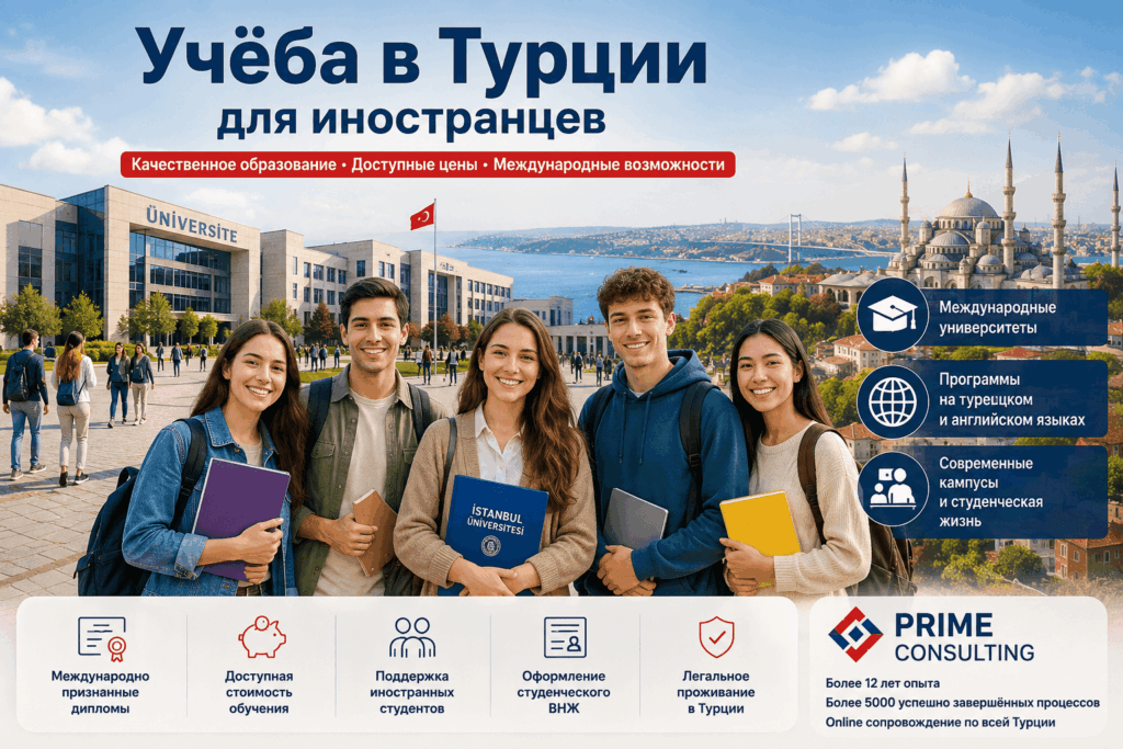 Учёба в Турции для иностранцев и оформление студенческого ВНЖ