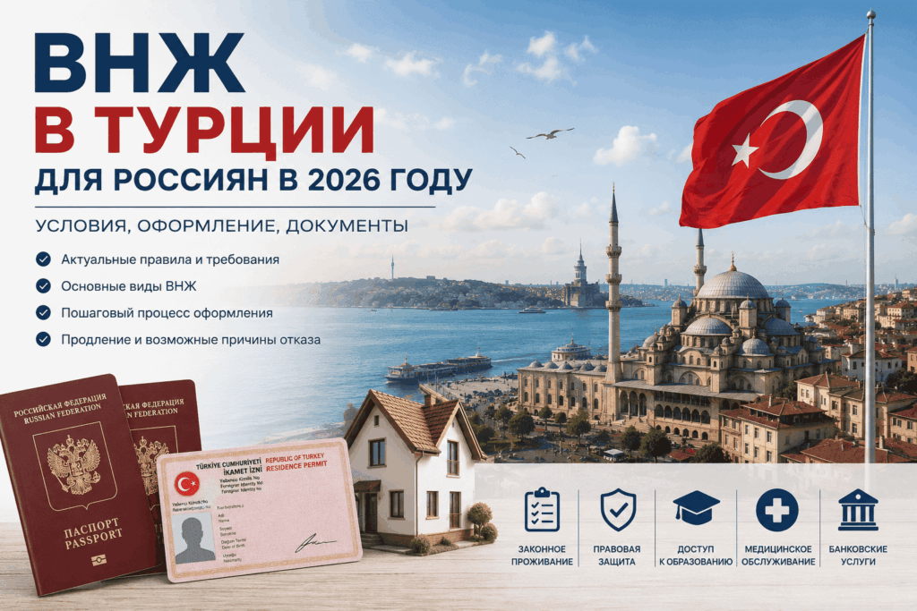 ВНЖ в Турции для россиян в 2026 году