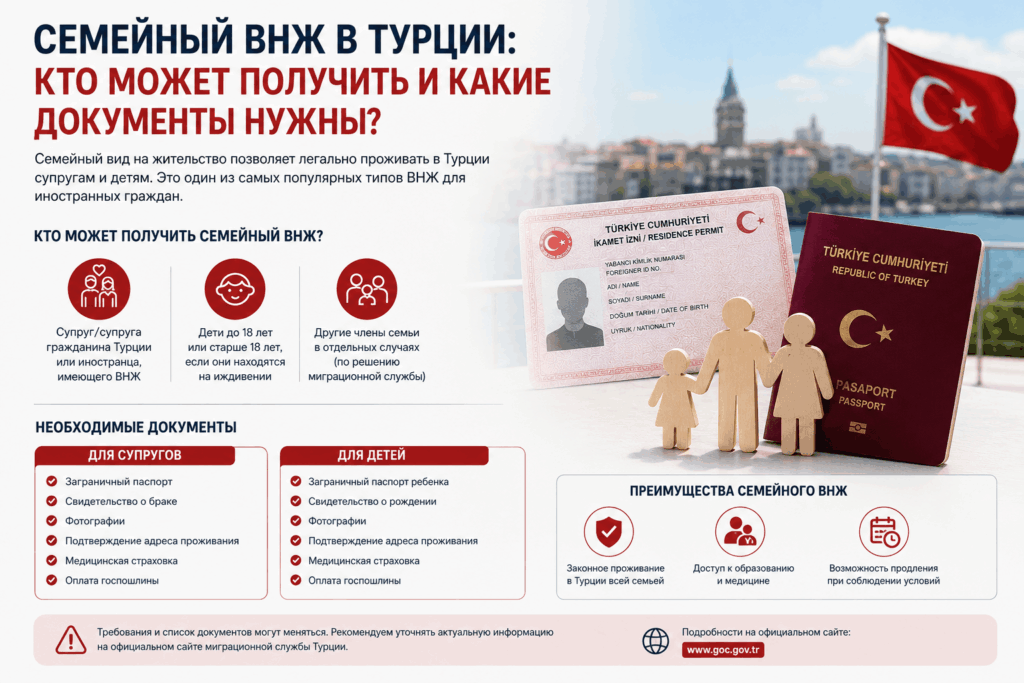 Семейный ВНЖ в Турции