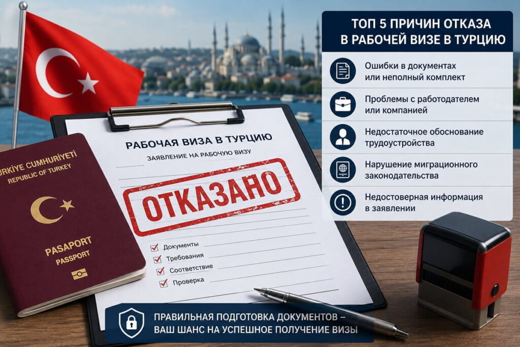 Топ 5 причин для отказа в рабочей визе в Турцию