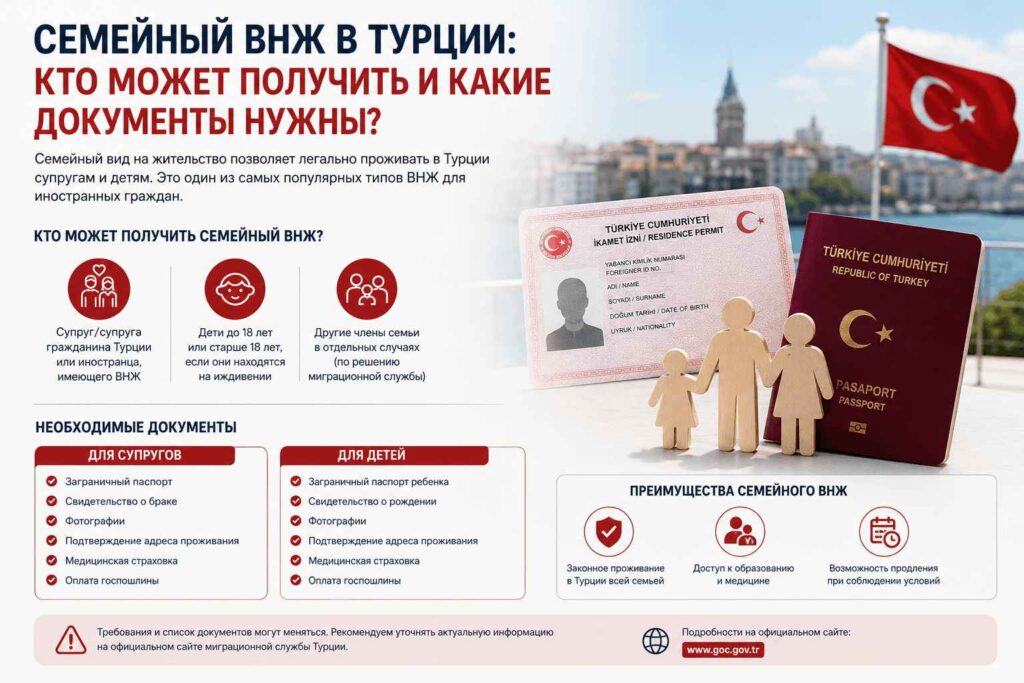 семейный ВНЖ в Турции